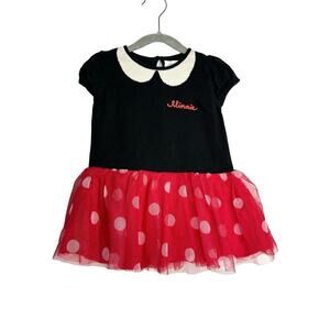 Baby Gap Disney Infant Girls Minnie Mouse Knit & Tulle Dress 18/24 Months
